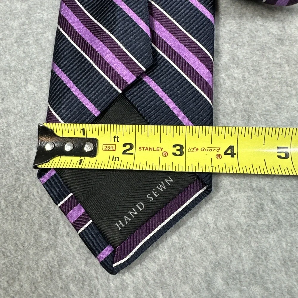 Robert Talbott Carmel Men's 100% Silk Necktie USA Made Repp Stripe